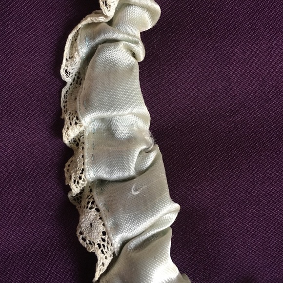 Antique Floral Garter, Hand Sewn, French Millinery Flowers - Picture 4 of 8